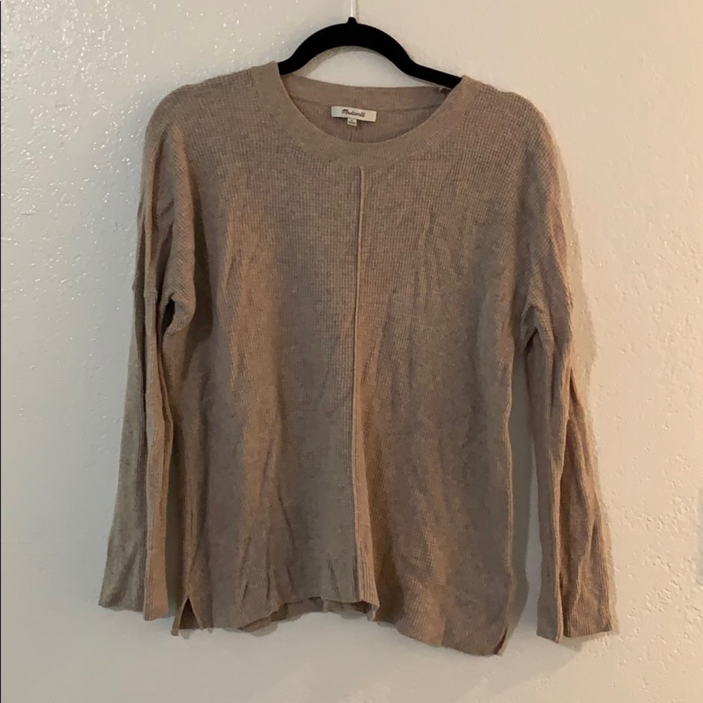 Madewell sand sweater- lightweight- size S